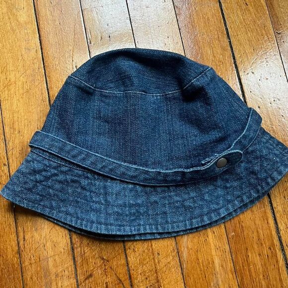 Denim Bucket Hat Y2K Women's Blue and Navy Vintage 90s - Picture 5 of 6